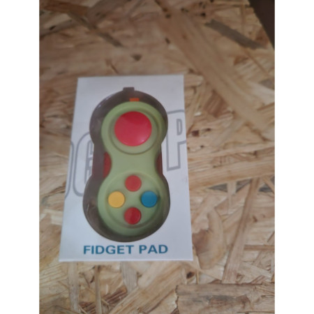 Jucarie interactiva antistres Fidget Pad, pentru copii, Multicolora Verde, + 3 ani, Flippy