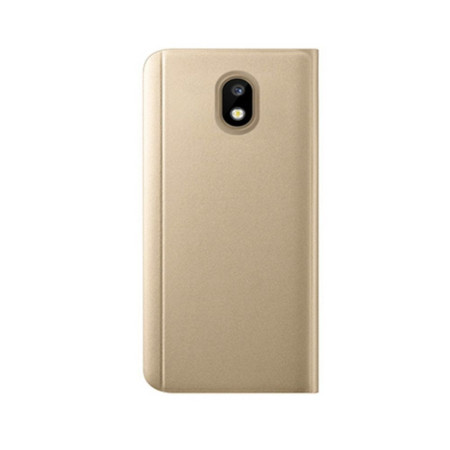 Husa de protectie pentru Samsung Galaxy J7 2017 Flip Cover Oglinda Auriu