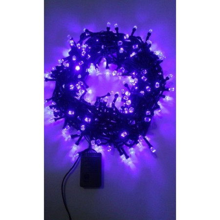 Instalatie de Craciun Tip Sir 24 m 300 LED -uri Violet