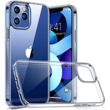 Husa TPU pentru iPhone 14 Pro Max, Flippy, Silicon, Protectie Antisoc, Transparenta