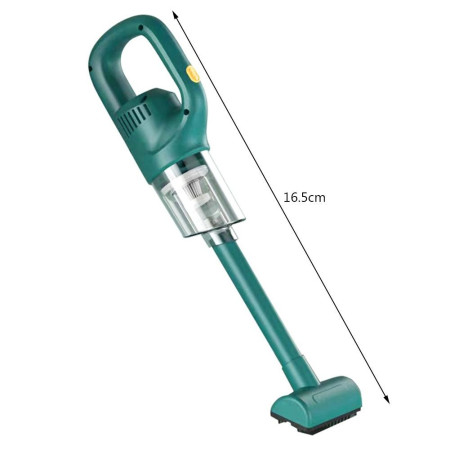 Aspirator Portabil fara Fir, Flippy, Incarcare USB, Pentru Casa si Masina, Autonomie 45 min, Verde