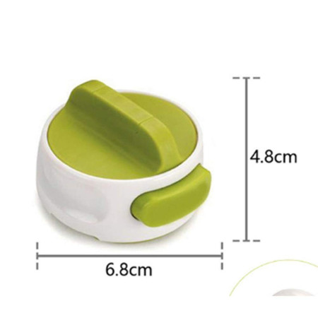 Desfacator Manual de Conserve si Sticle, Flippy, 6.8 x 4.8 cm, din ABS + Otel, Verde/Alb