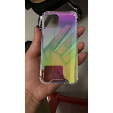 Husa protectie Flippy compatibila cu Apple iPhone 12/12 Pro Laser Gradient Case Cameleon