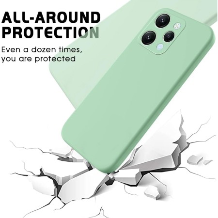 Husa de Protectie Matte TPU, Flippy, pentru Xiaomi Redmi 12, Protectie Camera, Antisoc, Antizgariere, Antialunecare, Acoperire Completa, Verde