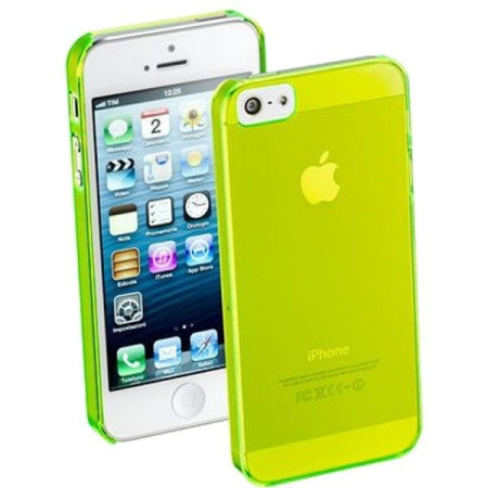 Husa Apple iPhone 5/5S Superslim Verde Transparent