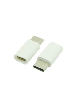 Adaptor Micro-USB to Type-C 2,4 cm Alb