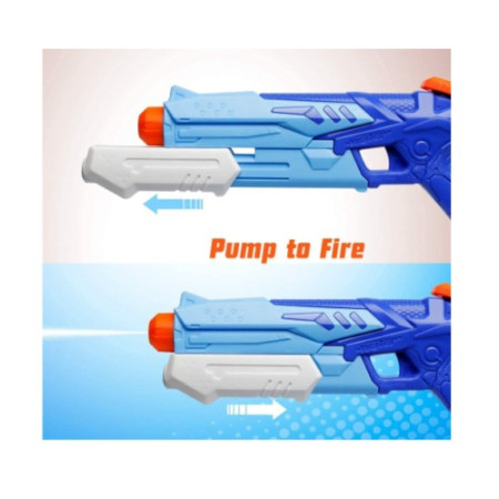 Pistol cu Apa pentru Copii, Rezervor, Pentru Piscina/Plaja, Flippy, 6ani+,  Albastru, 300ML