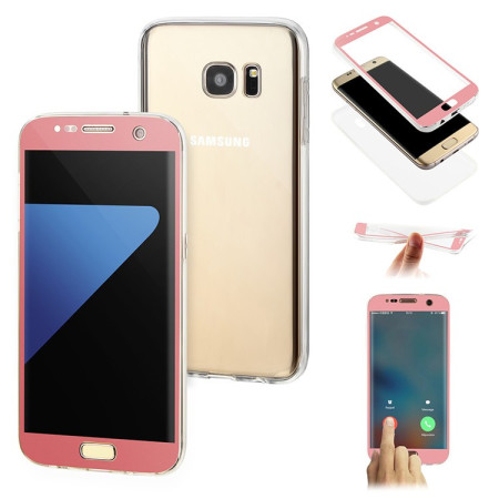 Husa de protectie Flippy® pentru Samsung S7 Edge Full Tpu 360 V2 Transparent