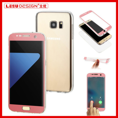 Husa de protectie Flippy® pentru Samsung S7 Edge Full Tpu 360 V2 Transparent