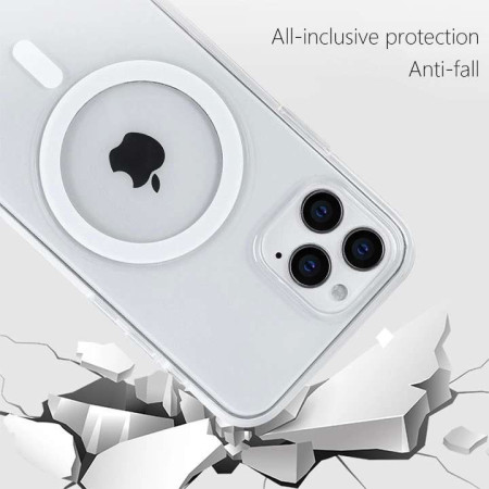 Husa protectie Flippy compatibila cu Apple iPhone 12 Pro Max Mag Safe Silicone Transparent