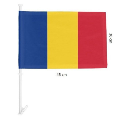 Set 1000 Steaguri Tricolor Auto, Flippy, 45 cm x 30 cm, Stegulet, Drapel