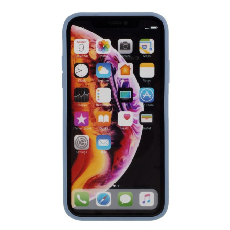 Husa protectie compatibila cu Apple iPhone XR Liquid Silicone Case Albastru inchis