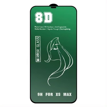 Folie de Protectie, Flippy, pentru iPhone 15 Pro, Tempered Glass Mirror 8D, Efect Oglinda, HD, Verde