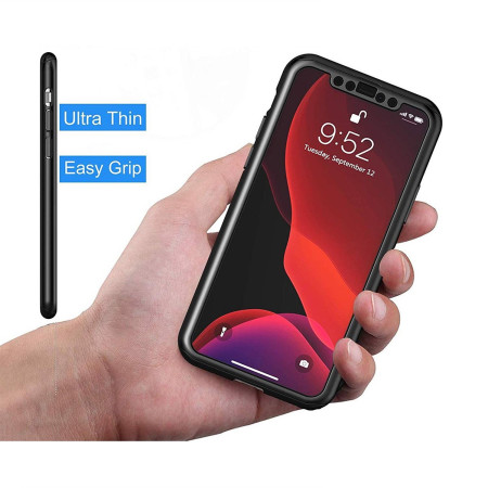 Husa de protectie Flippy compatibila cu Oppo Reno 3 Pro Full Cover 360 Negru + Folie de protectie