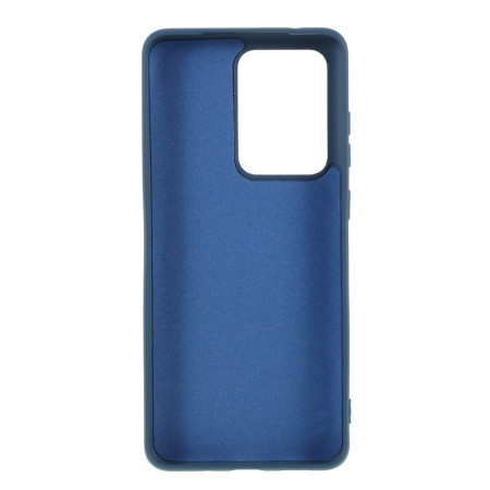 Husa protectie compatibila cu Samsung S20 Ultra Liquid Silicone Case Albastru inchis