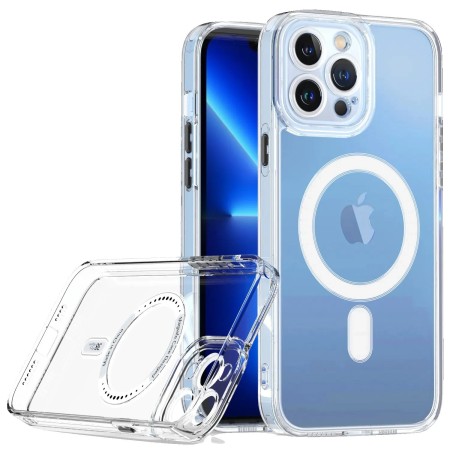 Husa de Protectie, Flippy, pentru Apple iPhone 16 Pro, MagSafe, TPU, Transparent