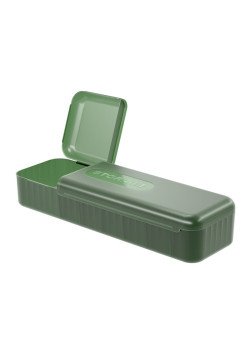 Cutie Organizatoare pentru Cabluri, Flippy, din Plastic, 28 x 9 x 6 cm, Verde