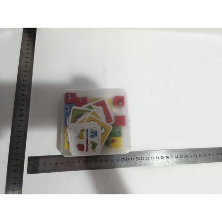 Jucarie Pentru Copii Montessori Flippy, Cub din Lemn, Asamblare Fete, 64 de Carti Distractive, pentru Baieti si Fete, Varsta +3 ani, Educativ, Ambalaj din plastic, 12 x 12 x 3 cm, multicolor