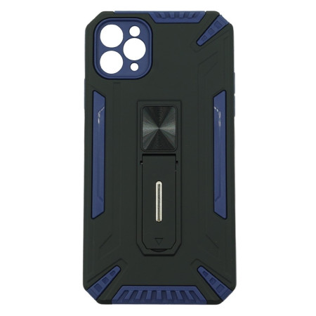 Husa de protectie Flippy pentru Apple iPhone XR Defender Sergeant Brave cu suport, Albastru inchis