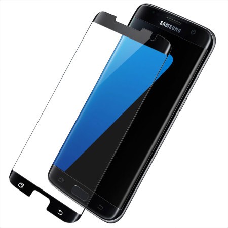 Folie Sticla Securizata pentru Samsung Galaxy S7, Full Face V2, Transparenta HD, lipici pe margine, 9H, Negru