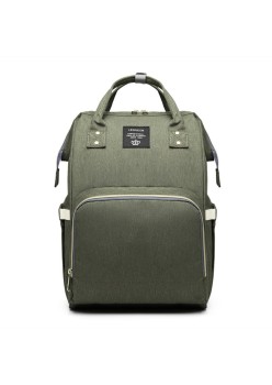 Rucsac Multifunctional pentru Mamici, Flippy, din Panza Oxford, Compartimentare Multipla, Impermeabil, 43 x 18 x 26 cm, Verde Army