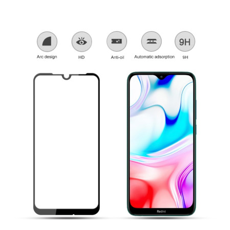 Folie Sticla Flippy® compatibila cu Xiaomi Redmi 8 111D Negru