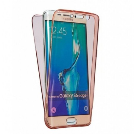 Husa de protectie Flippy® pentru Samsung J7 2016 Full Tpu 360 Roz Auriu