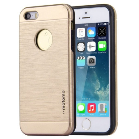 Husa Apple iPhone 5/5S/5SE Motomo V5 Auriu