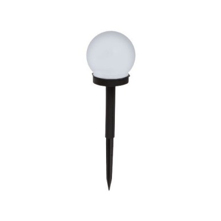 Lampa solara LED, Sferica, Tip Glob Flippy, Diametru 10 cm, Alb rece