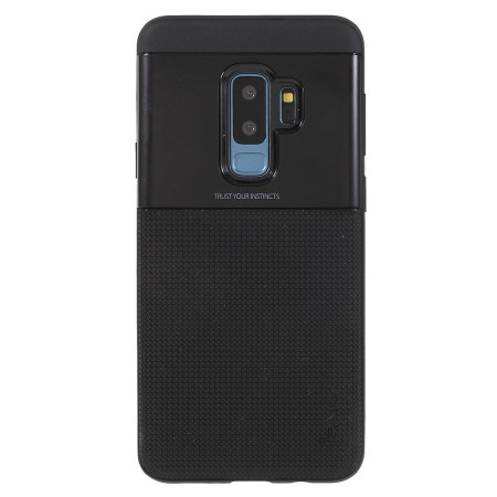 Husa Samsung Galaxy S9 Plus Ipaky Elegant Grid Design TPU Hybrid Negru