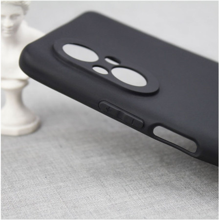 Husa Matte TPU pentru Huawei NOVA 9 SE, Flippy, Silicon Slim, Protectie Antisoc, Negru