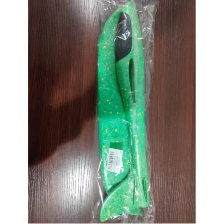 Avion planor din polistiren in punga , lungime 47 cm , Verde , Flippy