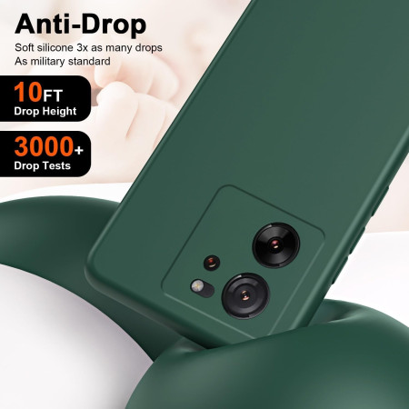 Husa de Protectie, Flippy, pentru Xiaomi Redmi 13T, Liquid Silicone, cu Microfibra pe Interior, Protectie Antisoc, Compatibil Incarcare Wireless, Verde