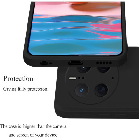 Husa de Protectie, Flippy, pentru Huawei Mate 50 Pro, Liquid Silicone, cu Microfibra pe Interior, Protectie Antisoc, Compatibil Incarcare Wireless, Negru