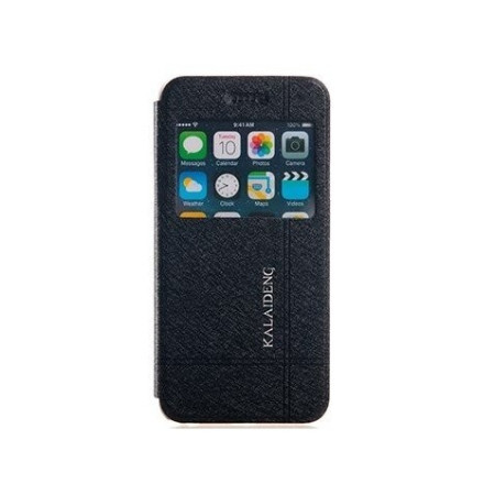 Husa Apple iPhone 6/6S Flip Carte Iceland Series Negru Cod Produs FLP015