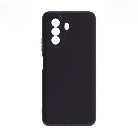 Husa pentru Huawei Huawei Y90, Flippy, Liquid Silicone, cu Microfibra pe interior, Protectie Antisoc, Negru