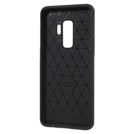 Husa Samsung Galaxy S9 Plus Ipaky Elegant Grid Design TPU Hybrid Negru