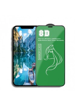 Folie de Protectie, Flippy, pentru iPhone 15 Plus, Tempered Glass Mirror 8D, Efect Oglinda, HD, Verde