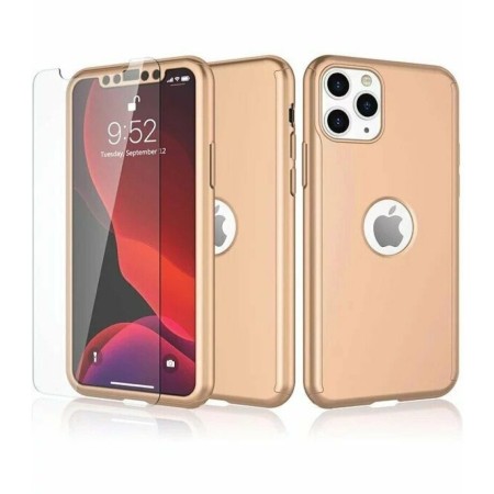 Husa de protectie Flippy compatibila cu Samsung S21 5G Full Cover 360 Auriu + Folie de protectie