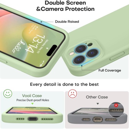 Husa de Protectie Matte TPU, Flippy, pentru Apple iPhone 16 Pro, Protectie Camera, Antisoc, Antizgariere, Antialunecare, Acoperire Completa, Verde