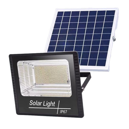 Lampa solara stradala, Flippy, 281 LED, 150 W, cu panou solar, brat de montare inclus