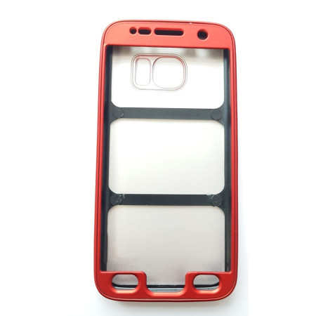 Husa Samsung Galaxy S7 Full Silicone 360 Rosu