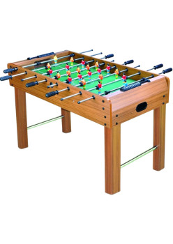 Masa de Fotbal cu Teren si 21 Jucatori Flippy, 8 Manere, cu Tablou pentru Scor, din Metal, Lemn si ABS, 120 x 61.5 x 81 cm, cu Picioare, pentru copii/adulti