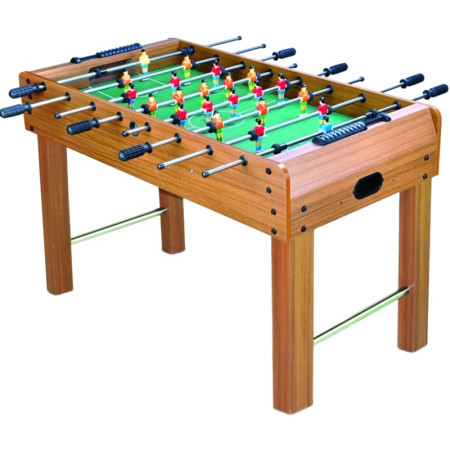 Masa de Fotbal cu Teren si 21 Jucatori Flippy, 8 Manere, cu Tablou pentru Scor, din Metal, Lemn si ABS, 120 x 61.5 x 81 cm, cu Picioare, pentru copii/adulti