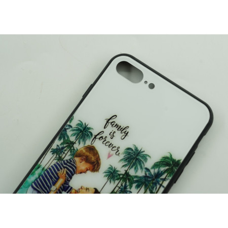 Husa protectie Flippy compatibila cu Huawei Nova 9 Glass print Family is Forever Multicolor