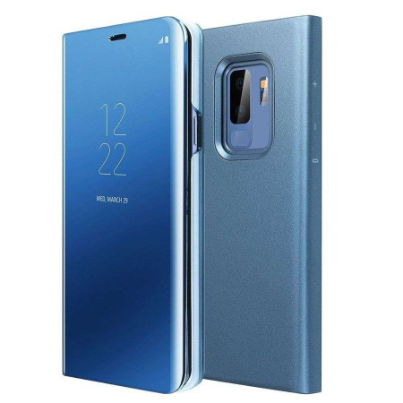 Husa Huawei P30 Pro Flip Cover Oglinda Albastru