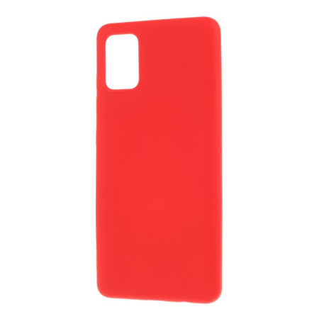 Husa protectie compatibila cu Samsung A51 Liquid Silicone Case Rosu