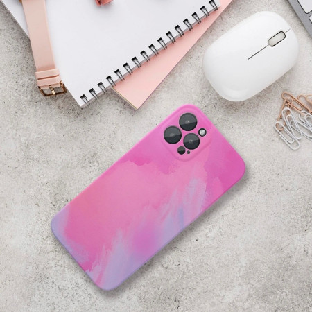 Husa protectie Flippy compatibila cu Apple iPhone 11 Tpu Ombre, Roz/Mov