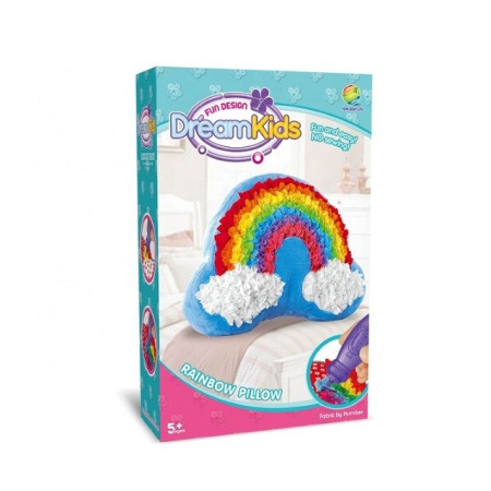 Set creatie perna pentru copii, Dream Kids, Curcubeu