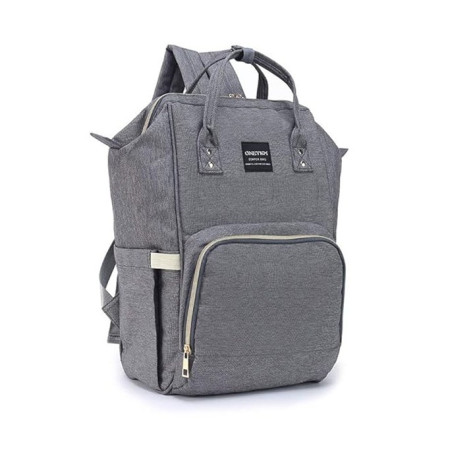 Rucsac Multifunctional pentru Mamici, Flippy, din Panza Oxford, Compartimentare Multipla, Impermeabil, 43 x 18 x 26 cm, Gri Inchis